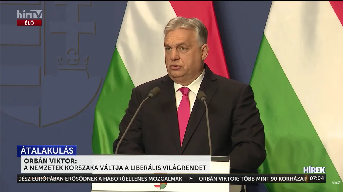 Orbán Viktor: A nemzetek korszaka váltja a liberális világrendet