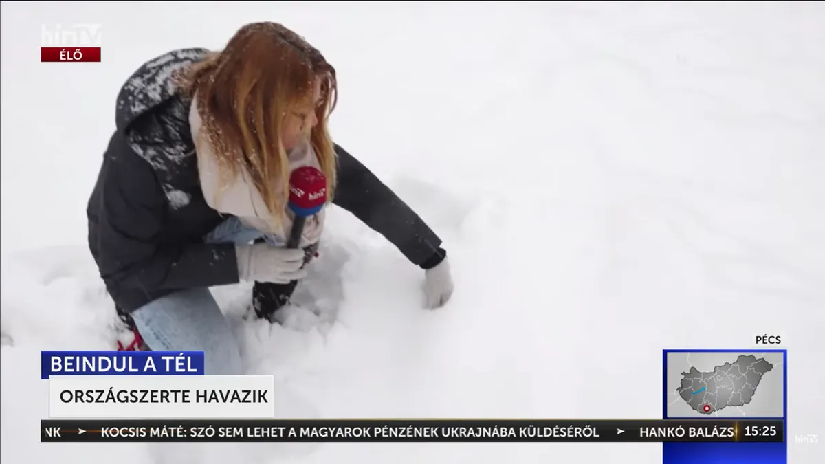 Megbénulhat az ország? Brutális mennyiségű hó zúdul ránk szerda reggelig