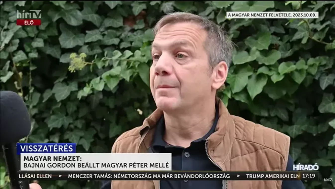 Magyar Nemzet: Bajnai Gordon beállt Magyar Péter mellé