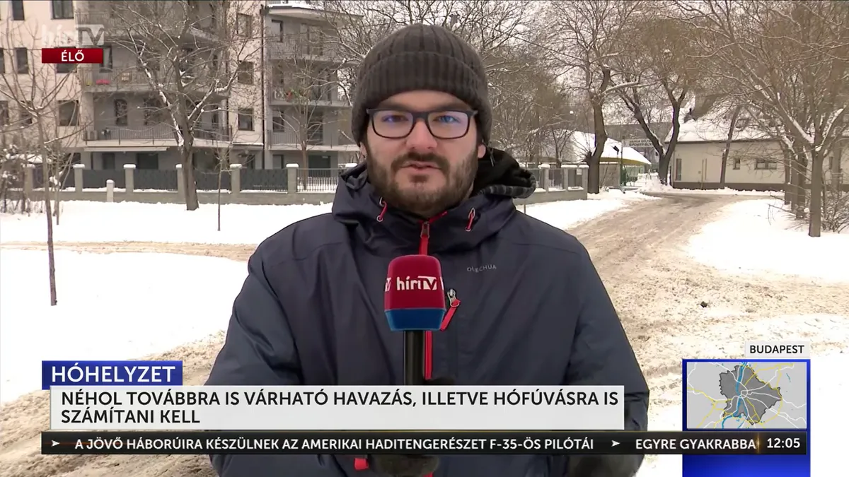 Budapesti és pécsi hóhelyzet