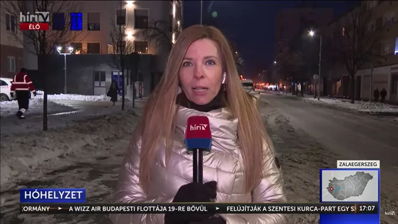 Hóhelyzet Sopronban, Zalaegerszegen és Budapesten