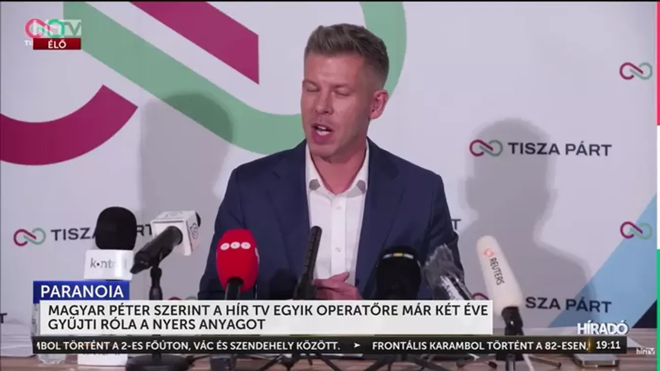 Magyar Péter a saját árnyékától is retteg: most éppen a Hír TV operatőre az új főgonosz