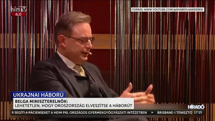 Belga miniszterelnök: Lehetetlen, hogy Oroszország elveszítse a háborút