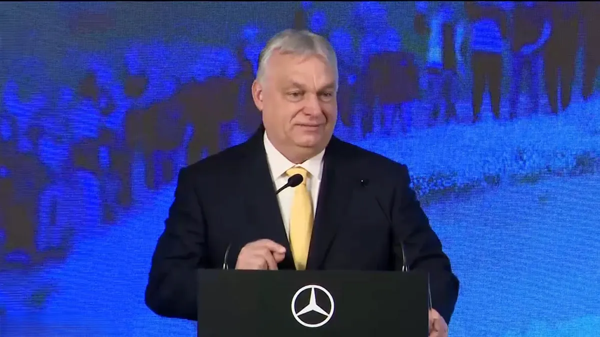 Orbán Viktor beszéde a Mercedes-Benz 140 éves jubileumi ünnepségén