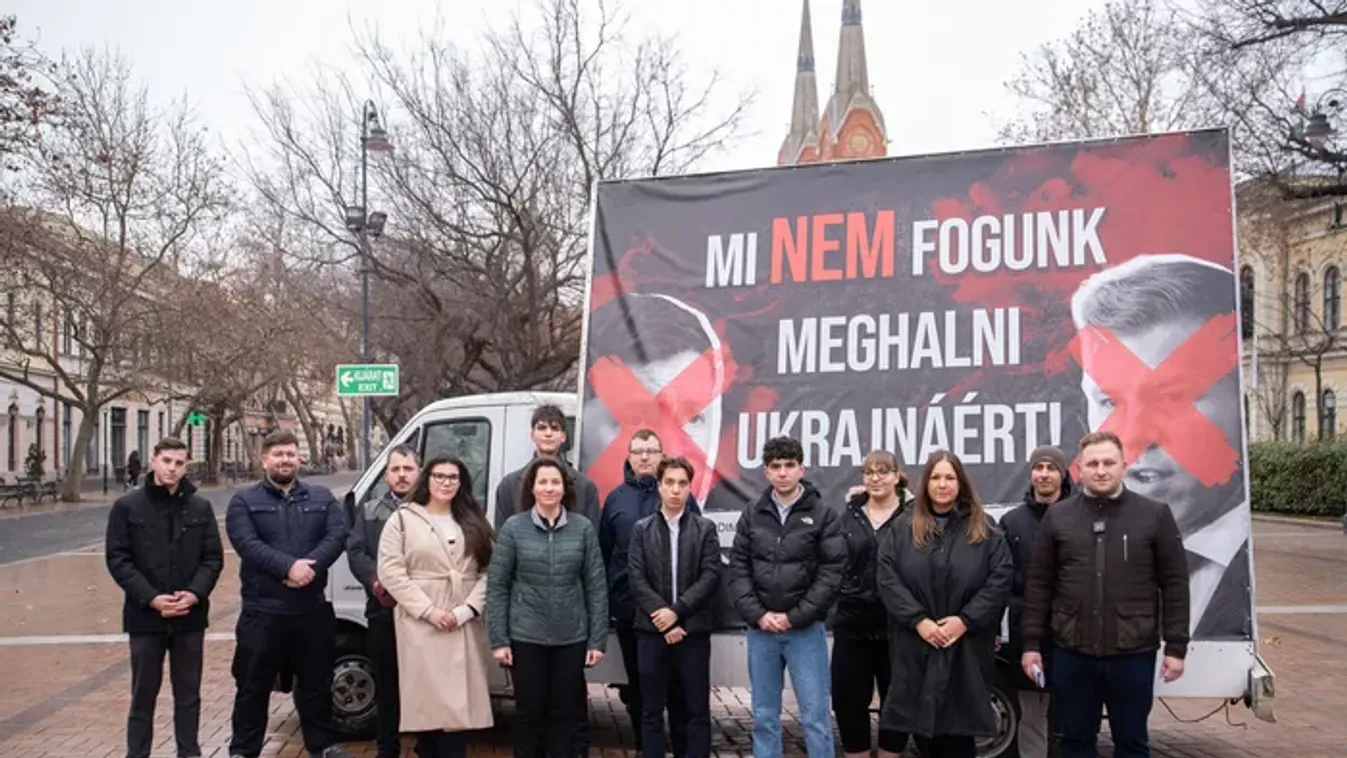 Nem a mi háborúnk: A Fidelitas Kaposváron tiltakozott a kötelező sorkatonaság ellen