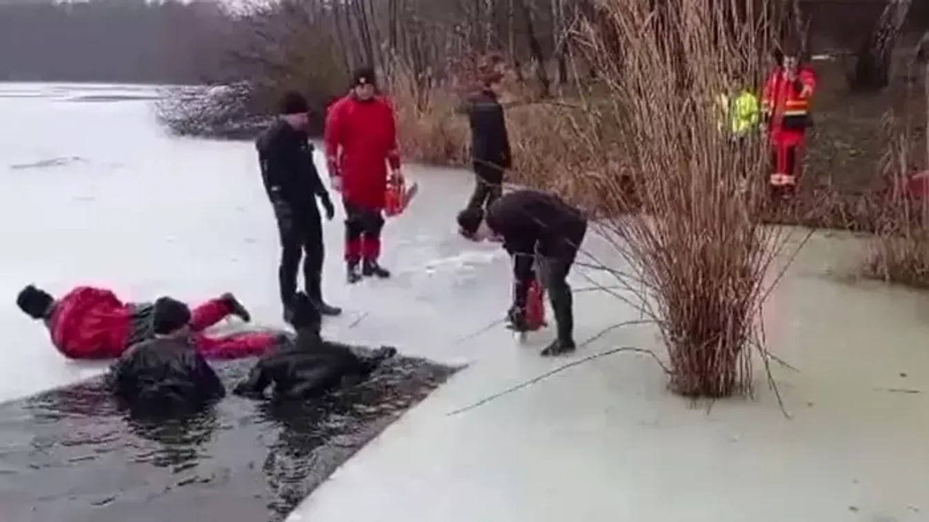Jeles történelmi esemény alkalmából vetették magukat a jeges vízbe