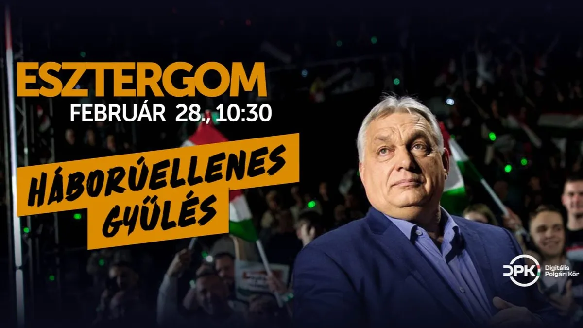 Több órás élő műsorfolyammal készül a Hír TV a szombati Háborúellenes Gyűlésre