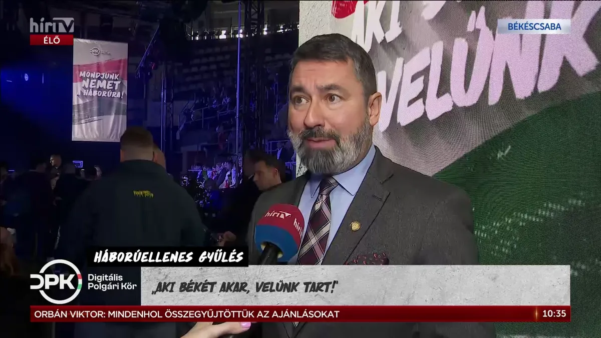 Hidvéghi Balázs Békéscsabán: A tét a magyar út megőrzése a brüsszeli nyomással szemben