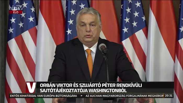 Orbán Viktor Washingtonból jelentkezett be a Béketanács történelmi első ülése után