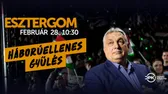 Több órás élő műsorfolyammal készül a Hír TV a szombati Háborúellenes Gyűlésre