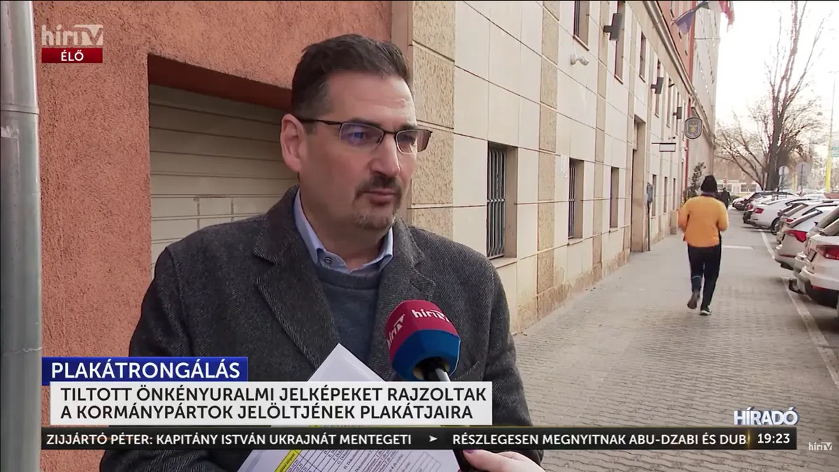 Feljelentés a 13. kerületi plakátrongálások ügyében: megszólalt Kovács Balázs Norbert