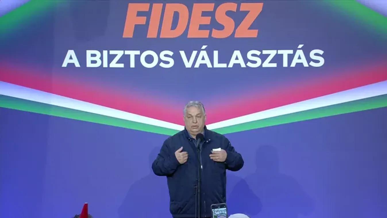 Orbán Pécelen: Nem hagyjuk, hogy ukránbarát kormány vezesse az országot