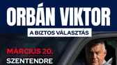 Orbán Viktor ma este 6 órától Szentendrén, a Fő téren mond sorsfordító beszédet
