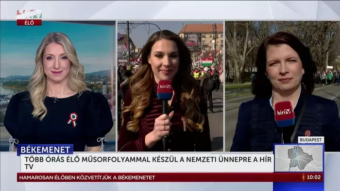 Hatalmas tömeg gyülekezik a Békemenetre
