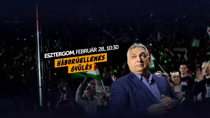 DPK Háborúellenes Gyűlés, Esztergom - A Hír TV élő közvetítése 10:30-kor kezdődik