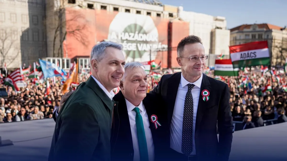 Orbán Viktor: Nem hagyjuk, hogy brüsszeli kalandorok vágóhídra küldjék a magyaroka