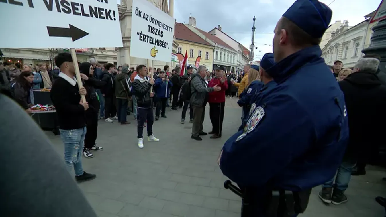 Tiszás provokátorok zavarták meg Orbán Viktor országjárását Miskolcon