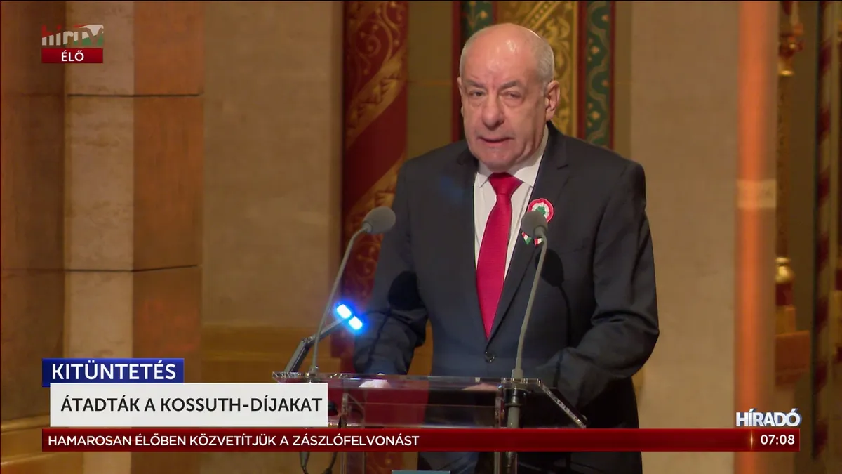 Sulyok Tamás átadta a Kossuth-díjakat: Kurtág György, Rúzsa Magdi és Pataky Attila a kitüntetettek között
