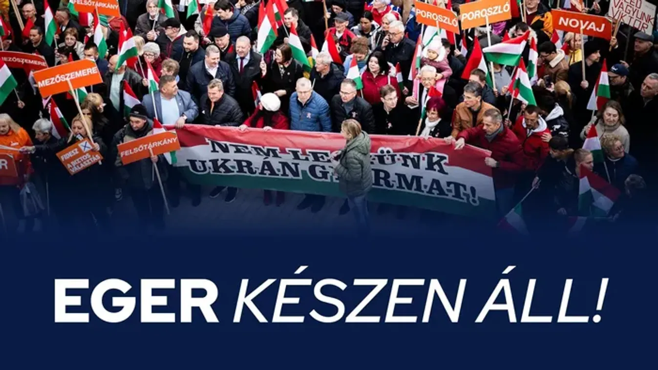 Orbán Viktor Egerben: A Dobó téren hirdetett győzelmet a miniszterelnök