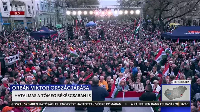 Orbán Viktor Békéscsabán: Mi vagyunk a többség!