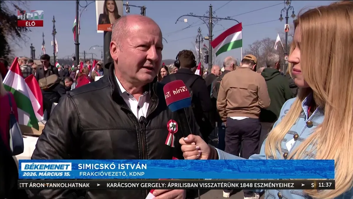 Simicskó István a Békemeneten: Meg kell védenünk hazánkat a külső fenyegetésektől