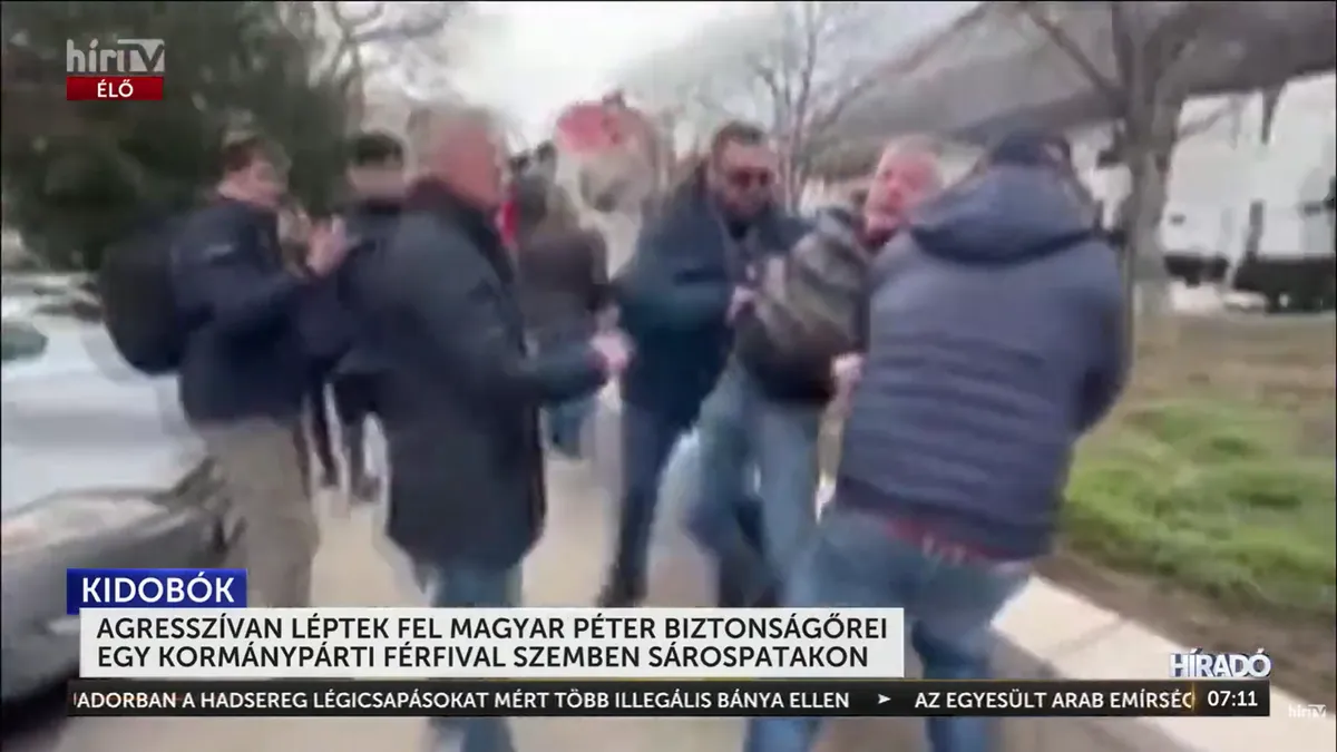 Magyar Péter biztonsági őrei rátámadtak egy férfira