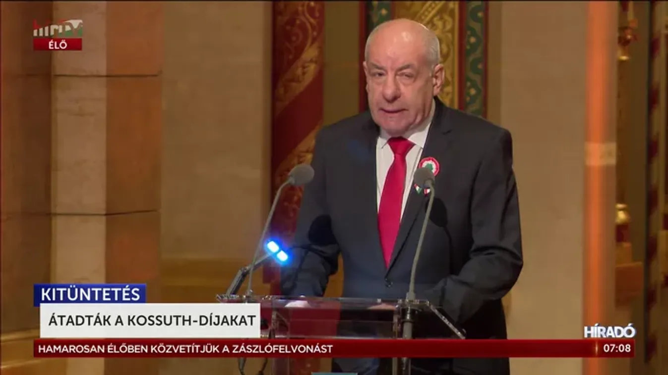 Sulyok Tamás átadta a Kossuth-díjakat: Kurtág György, Rúzsa Magdi és Pataky Attila a kitüntetettek között