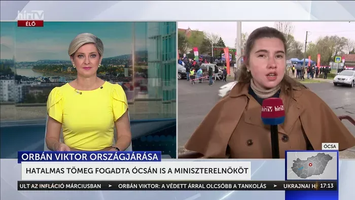 Orbán Viktor Ócsán folytatja az országjárást