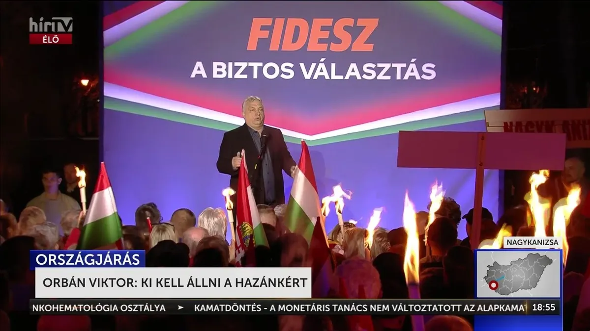 „Mi vagyunk a többség!” – Orbán Viktor Nagykanizsán robbantotta be az országjárást