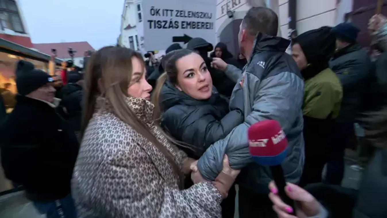 Lökdösődésbe torkollott az interjú – megtámadták a HírTV riporterét Győrben