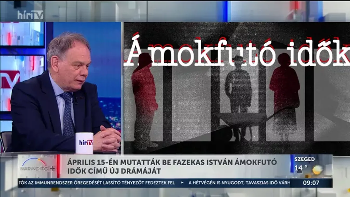 Április 15-én mutatták be Fazeka István Ámokfutó idők című új drámáját
