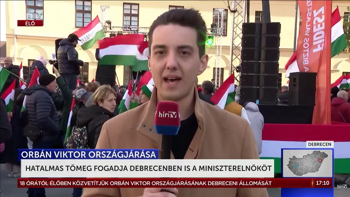 Élőben az országjárásról: Gulyás Áron jelentkezik Debrecenből
