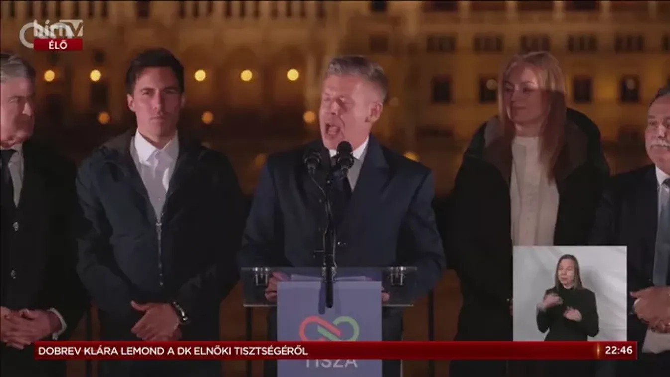 Magyar Péter győzelmi beszéde