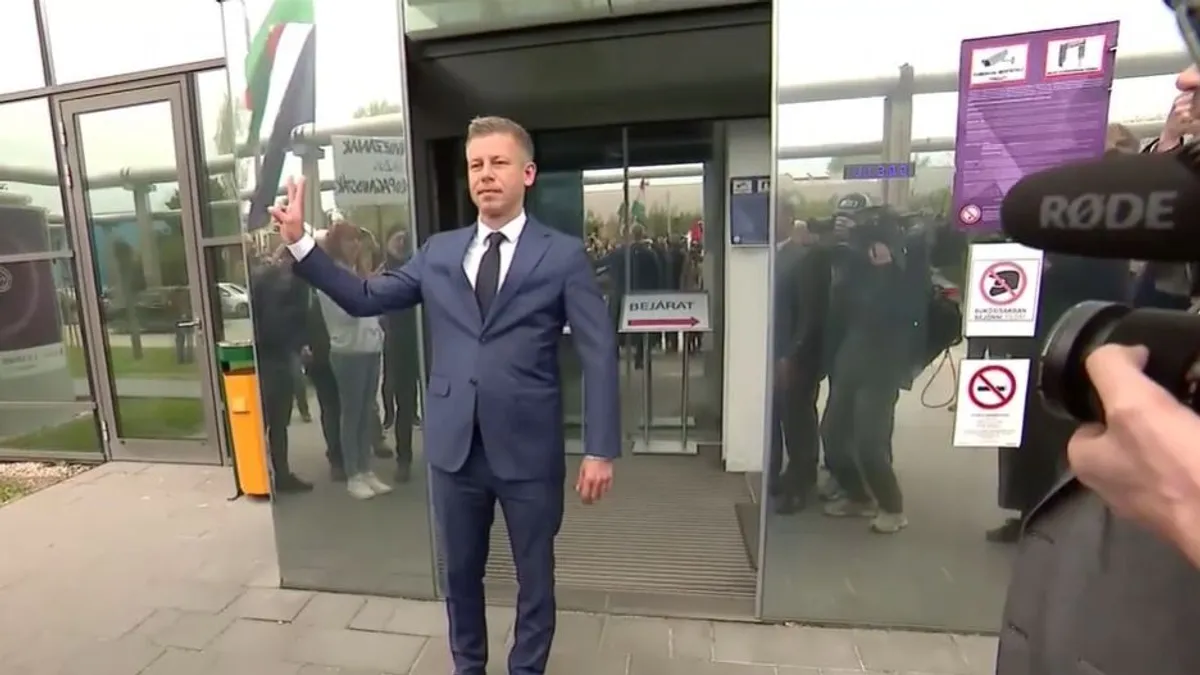 Magyar Péter szerda reggel az M1-ben adott nyilatkozatot