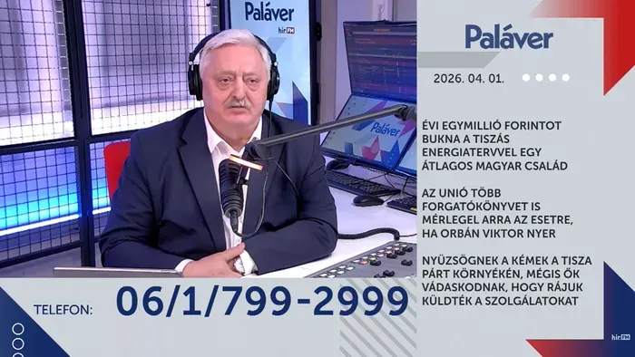 Évi egymillió forintot veszíthet egy átlagos család a Tisza Párt energiatervével