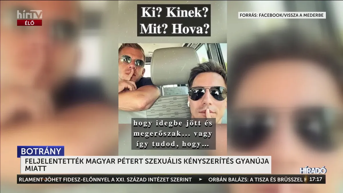 Feljelentést tettek Magyar Péter ellen szexuális kényszerítés gyanújával