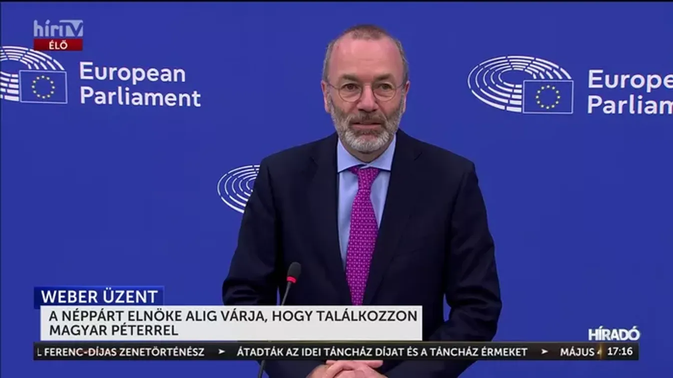 Manfred Weber elárulta, mit gondol valójában Magyar Péterről