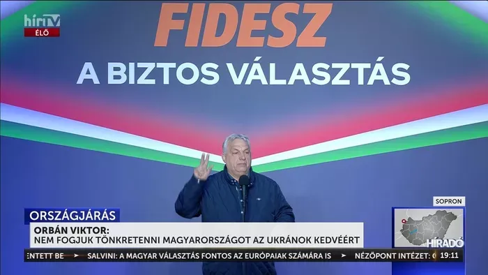Orbán Viktor Sopronaban: A Nyugat elhibázta, mi megvédjük a békét