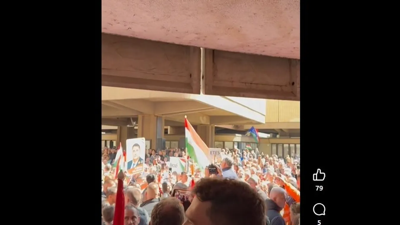 Hatalmas üdvrivalgás fogadta Orbán Viktort Salgótarjánban