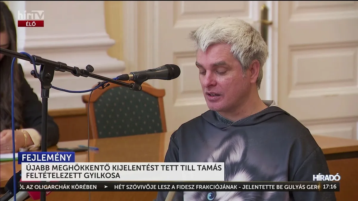 Till Tamás feltételezett gyilkosa pedofilhálózatról és 17 gyilkosságról beszélt a bíróságon