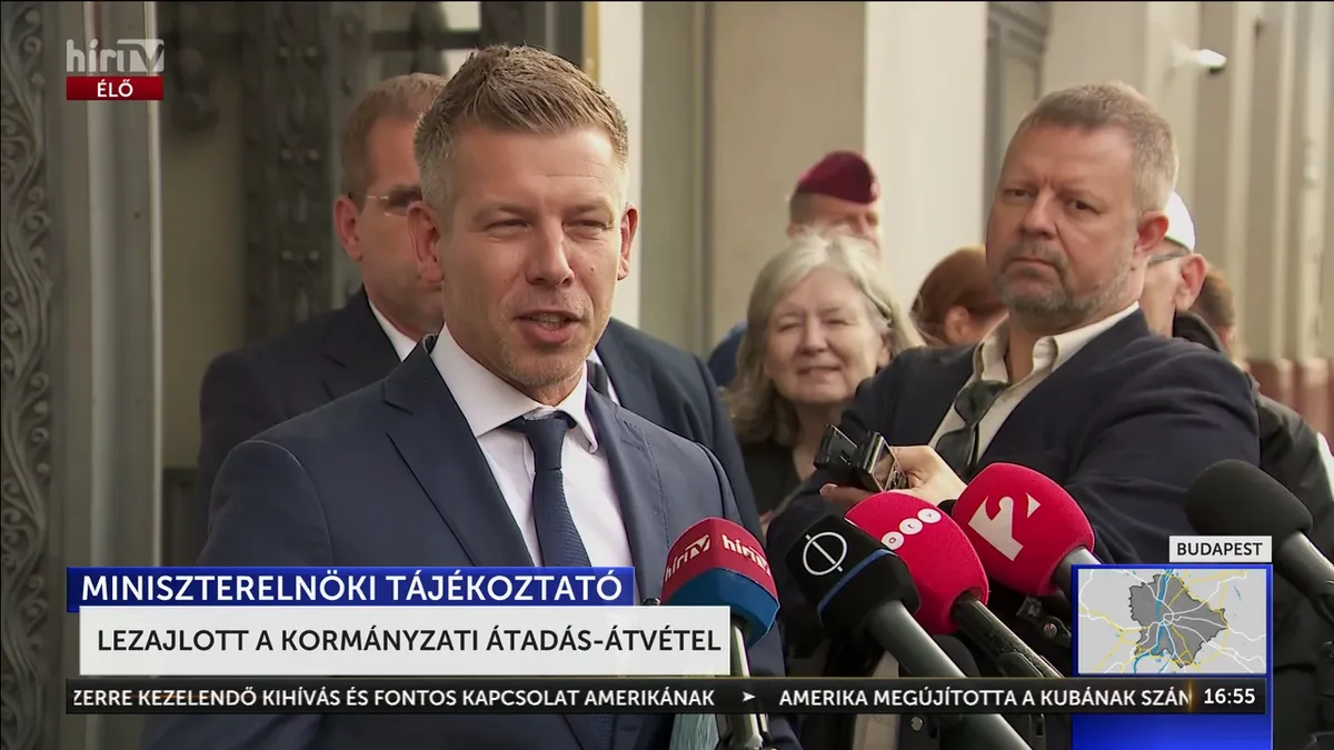 Lezajlott a kormányzati - átadás-átvétel - Magyar Péter tájékoztatója