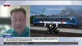 Egy kigyulladt mozdony miatt omlott össze a nyugati vasúti közlekedés