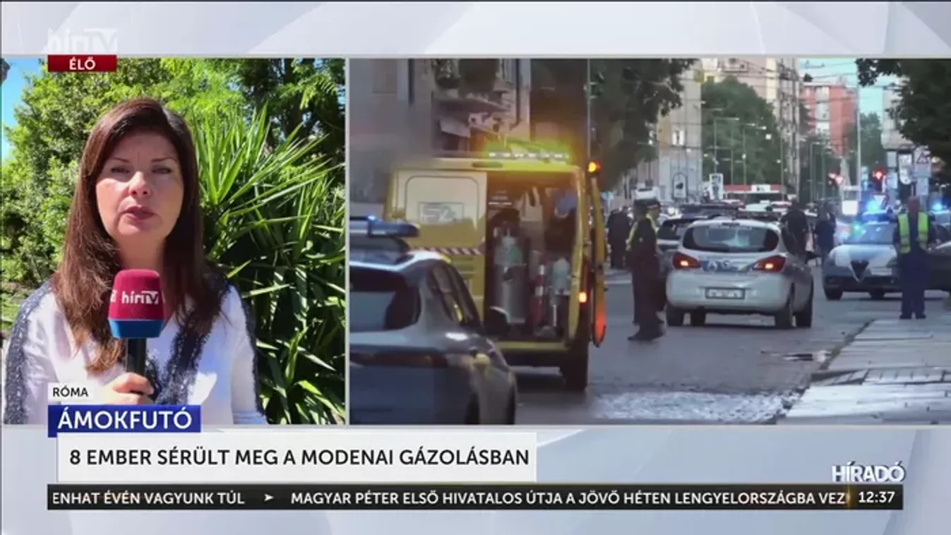 Nyolc ember sérült meg a modenai gázolásban