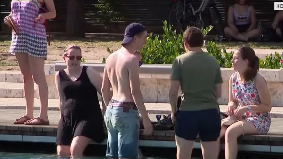 Tombol az idei nyár első hőhulláma az országban