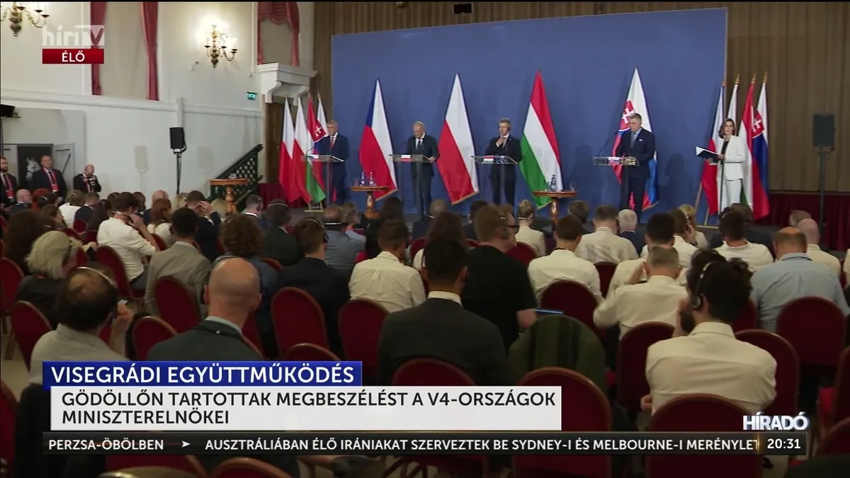 V4-es csúcstalálkozó Gödöllőn