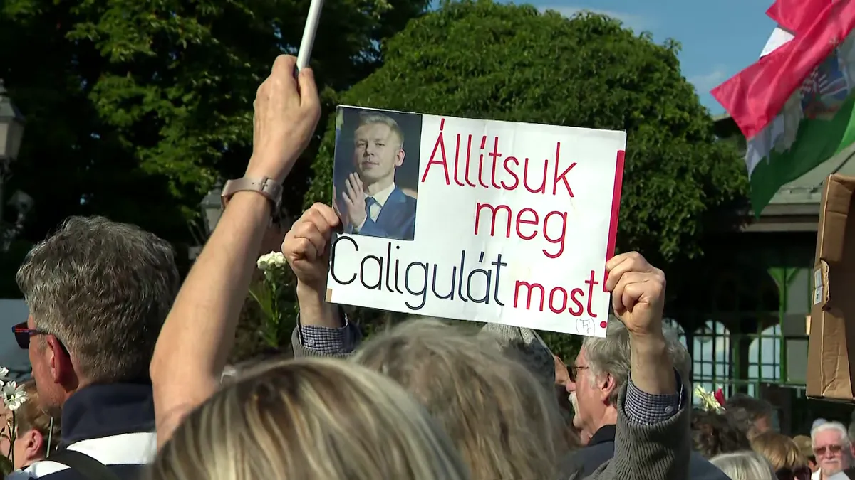 „Veled vagyunk, Elnök úr!” – Hatalmas tömeg gyűlt össze a Sá
