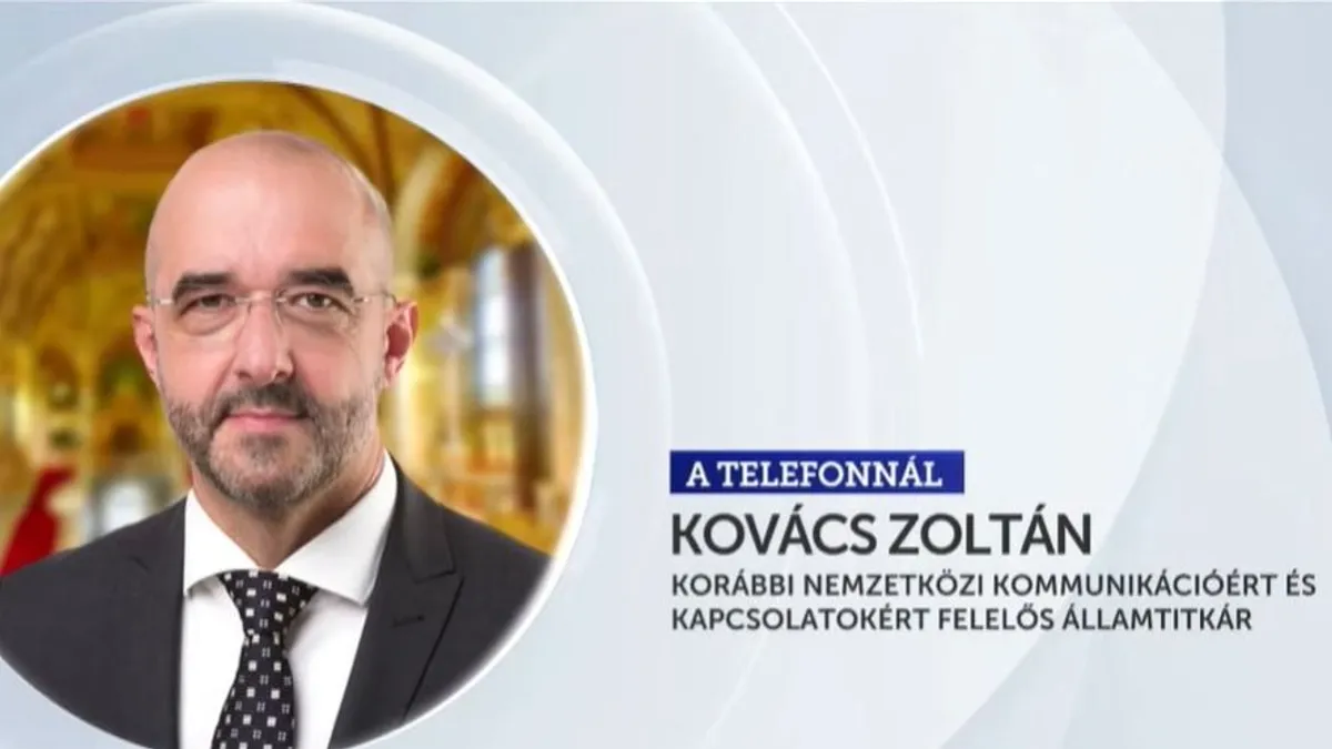 Kovács Zoltán: Elkésett a kormány az augusztus 20-i ünnepség előkészítésével