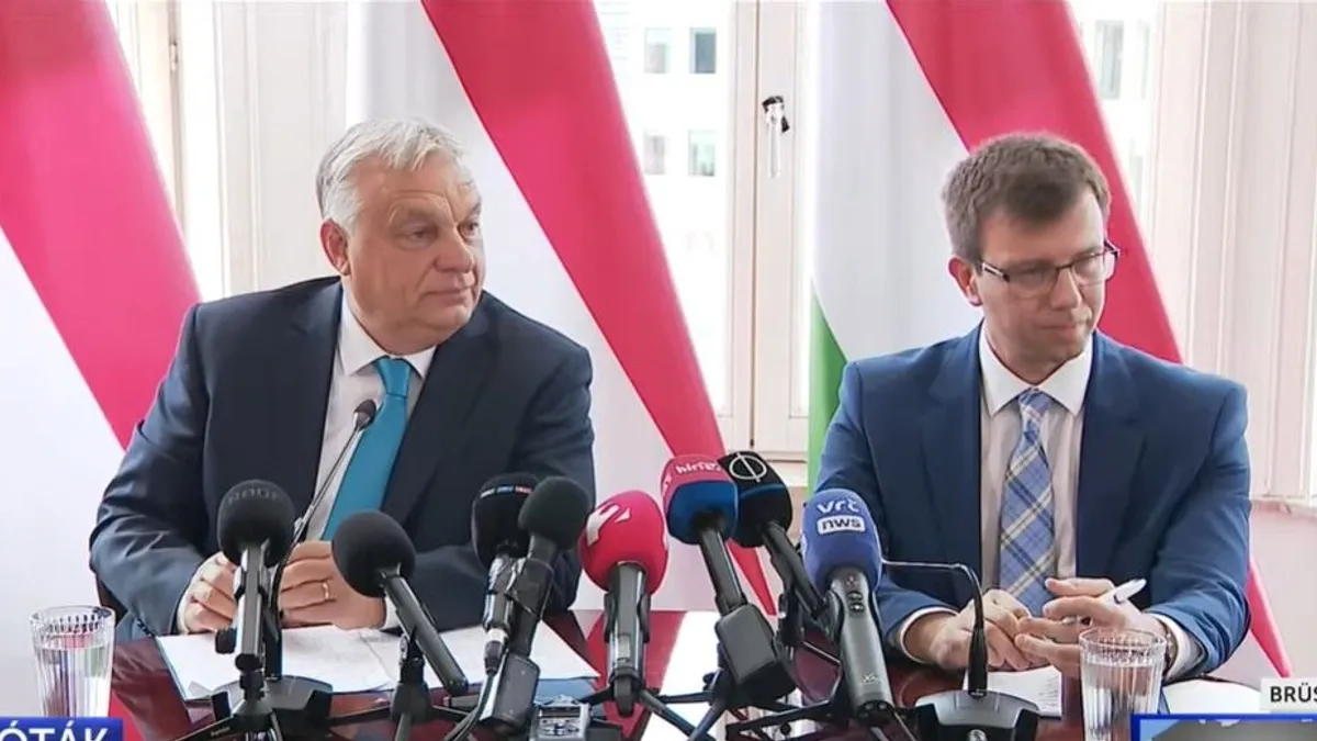 Orbán Viktor nemzetközi sajtótájékoztatót tartott Brüsszelben
