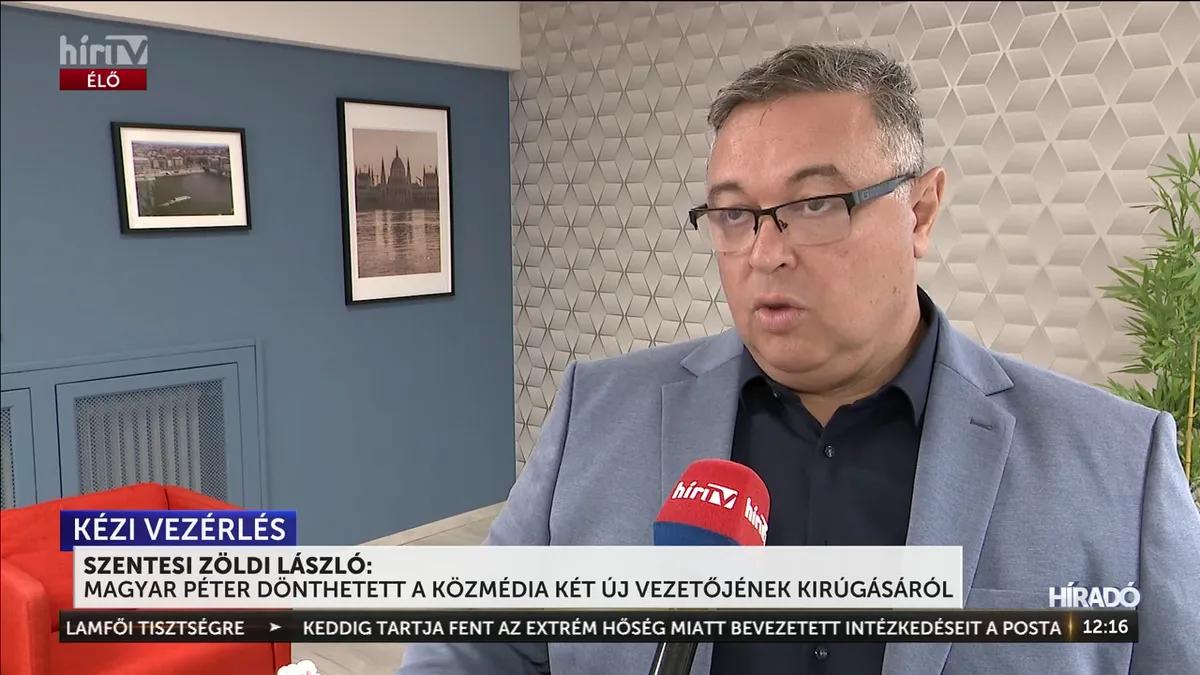 Szentesi Zöldi László szerint a miniszterelnök utasítására történt a közmédiás kirúgás