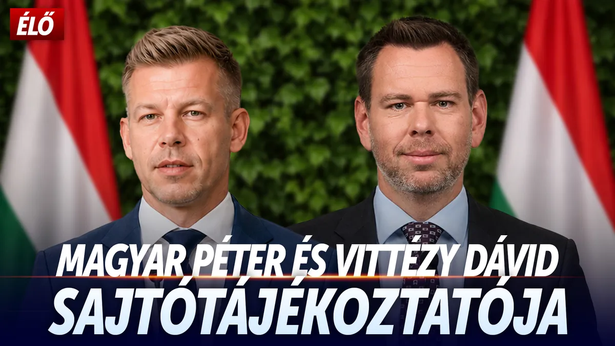 Élőben közvetíti a HírTV Magyar Péter és Vitézy Dávid sajtótájékoztatóját